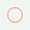 Top View of Rose Gold PIERCED Christian Ring For Women