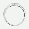 Top View of Sterling Silver CHASTITY Christian Ring For Women