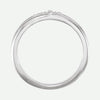 Top View of Sterling Silver RECONCILED Christian Ring For Women