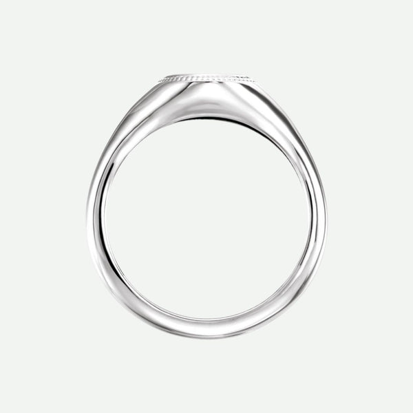 Top View of Sterling Silver SIGNATURE Christian Ring For Women