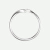 Top View of Sterling Silver SOLACE Christian Ring For Women