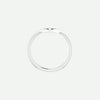 Top View of Sterling Silver SUSTAINED Christian Ring For Women