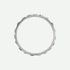 Top View of White Gold TRUST Christian Ring For Women