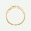Top View of Yellow Gold INNOCENCE Christian Ring For Women