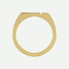 Top View of Yellow Gold INSPIRÉ Christian Ring For Men