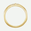 Top View of Yellow Gold RECONCILED Christian Ring For Women