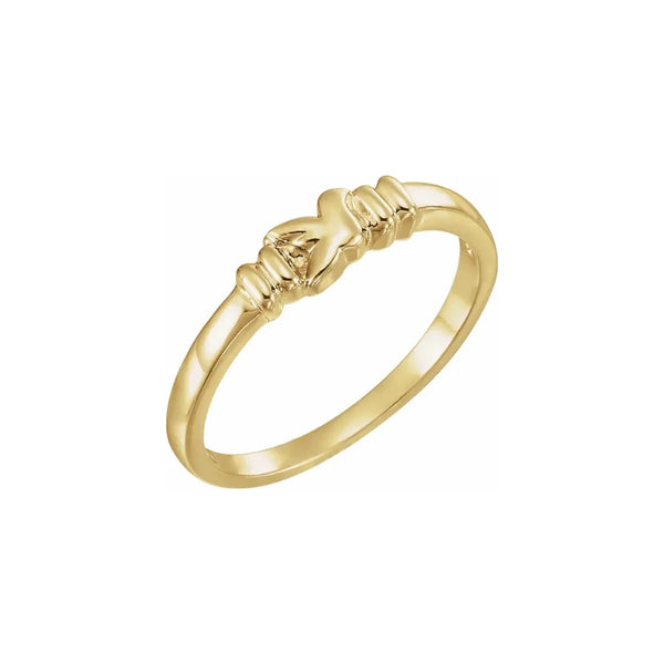 Yellow Gold Purity Ring | Modern Christian Jewelry | Glor-e