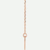 Side view of 14K Rose Gold PURE LOVE Christian Necklace | Glor-e
