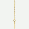Side view of 14K Yellow PURE LOVE Hearted Christian Necklace | Glor-e
