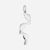 Back view of Sterling Silver FOOTPRINTS unisex Christian pendant