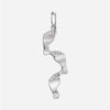 Front view of Sterling Silver FOOTPRINTS unisex Christian pendant