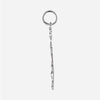 Side view of Sterling Silver FOOTPRINTS unisex Christian pendant