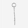 Side view of White Gold FOOTPRINTS unisex Christian pendant