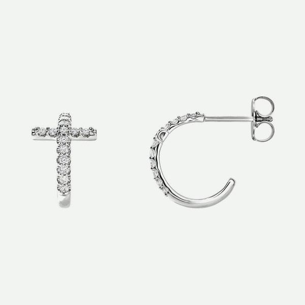 Mixed View of Sterling Silver REDEEMED Christian Earrings For Women