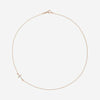Front view of rose gold CARRIED Christian necklace for women