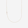 Half view of rose gold CARRIED Christian necklace for women