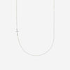Half view of sterling silver CARRIED Christian necklace for women