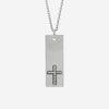 Front view of white gold LE CHEMIN Christian Necklace for women