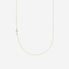 Half view of yellow gold CARRIED Christian necklace for women