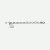 Side view of Cable Charm Christian Bracelet for women