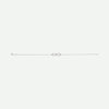Side view of white gold INFINITE LOVE Christian bracelet for women