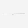 Side view of white gold Adjustable Cross Christian Bracelet for women