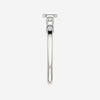 Side view of white gold .05 CTW Diamond Stackable Cross Christian Ring for women