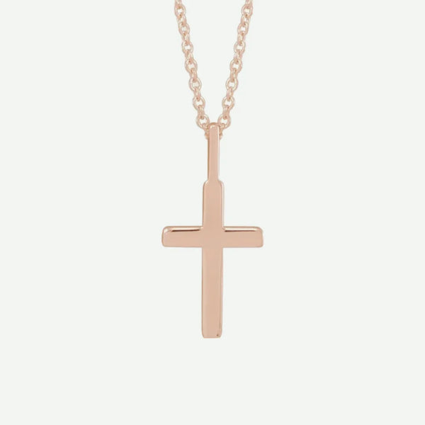 Back View of Rose Gold PINNACLE Christian Necklace For Women