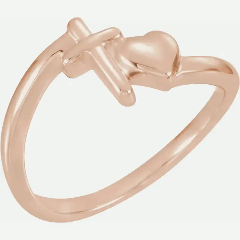 CHASTITY Rose Gold Front View