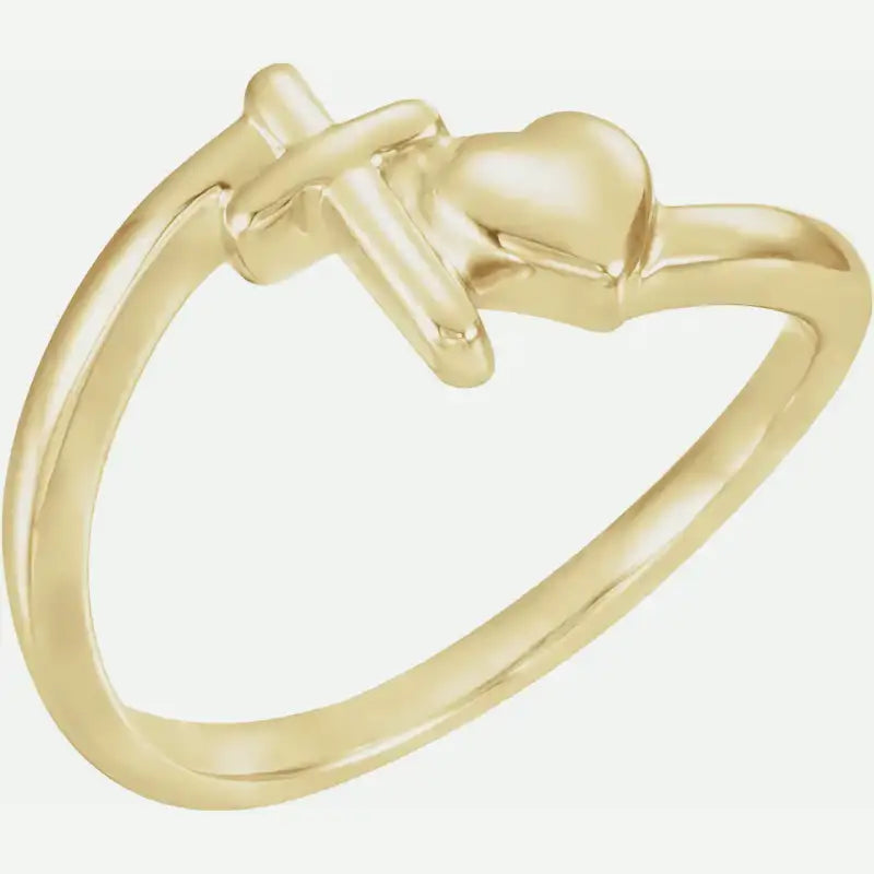 CHASTITY Yellow Gold Front View