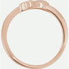CHASTITY Rose Gold Top View
