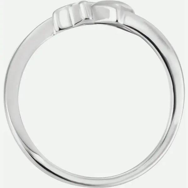 CHASTITY White Gold Top View