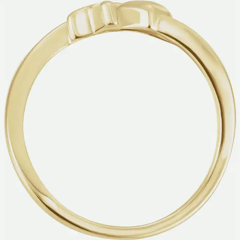 CHASTITY Yellow Gold Top View