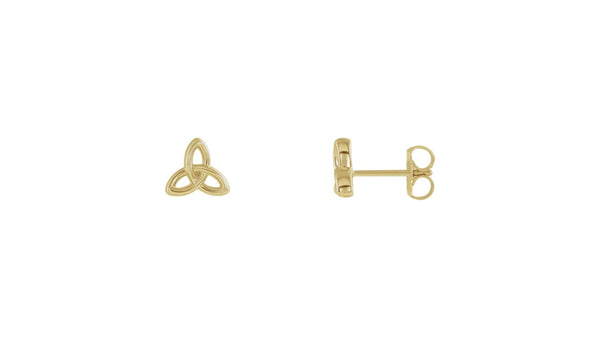 Trinity-Yellow-Gold-Christian-Earrings-From-Glor-e