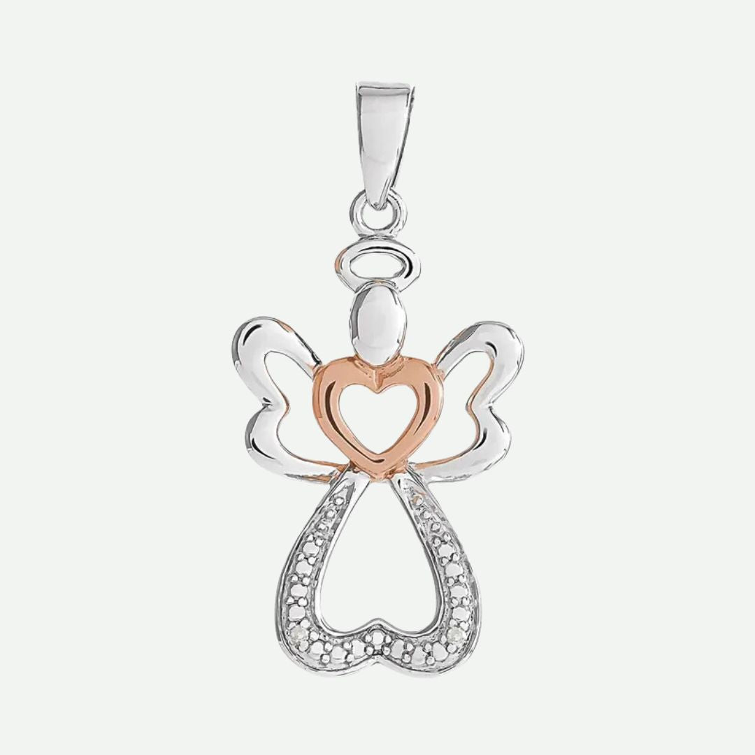 Front View of ANGELIC Christian Pendant For Women