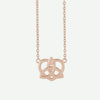 Front View of Rose Gold HARMONIE Christian Necklace For Women