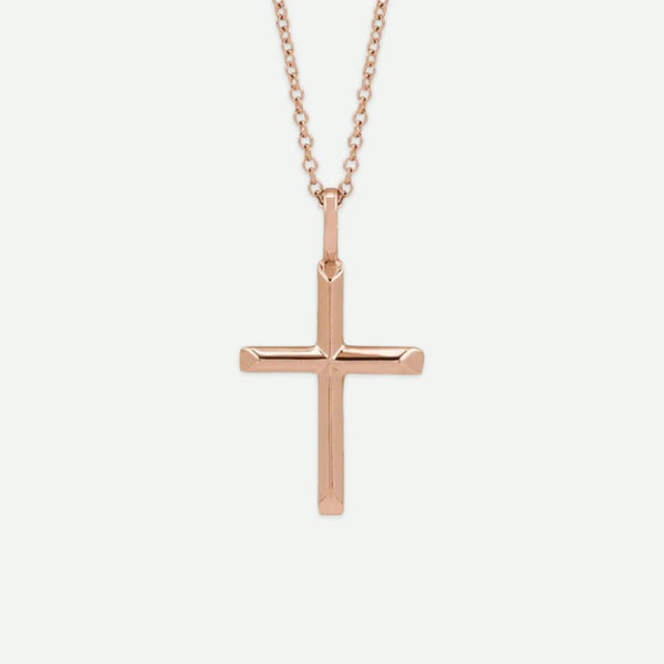 Front View of Rose Gold PINNACLE Christian Necklace For Women