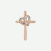 Front view of rose gold TRUE LOVE Christian Pendant For Women