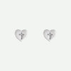 Front View of Sterling Silver FOI Christian Earrings For Women