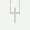 Front View Of Sterling Silver SIMPLICITÉ Christian Necklace For Women