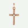 Front View of 1.5 mm Rose Gold DÉLIVRÉE Christian Pendant For Women