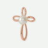 Front View of Rose Gold DISCERNMENT Christian Pendant For Women