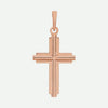 Front View of Rose Gold FUNDAMENTAL Unisex Christian Pendant