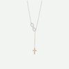 Front_View_of_Rose_Gold_INFINITE_LOVE_Christian_Necklace_For_Women