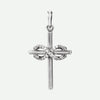 Front View of White Gold ENDLESS LOVE Christian Pendant For Women