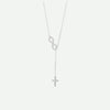 Front_View_of_White_Gold_INFINITE_LOVE_Christian_Necklace_For_Women