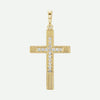 Front View of Yellow Gold CENTRÉE Unisex Christian Pendant