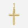 Front View of Yellow Gold FUNDAMENTAL Unisex Christian Pendant