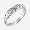IN THE NAME OF JESUS Purity Ring Women Sterling Silver