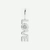 Front View of Sterling Silver LOVE Christian Pendant